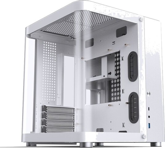 Jonsbo TK-1 2.0 Mini Tower Kabinett med Herdet Glass - Hvit Jonsbo TK-1 2.0 Mini Tower Kabinett med Herdet Glass - Hvit