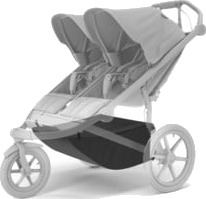 Thule Sweden Urban Glide Double Extended Cargo Basket Black Thule Sweden Urban Glide Double Extended Cargo Basket Black