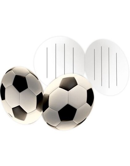 8 stk Fotball Invitasjoner med Konvolutter Kick It