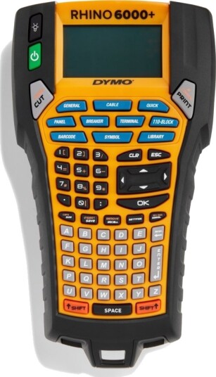 Dymo 2122967 Rhino 6000Abc Case Uk, Abc, Indonesisk, Direkte Termisk & Termisk Overføring, 10,16 Mm/Sek, Svart, Gult