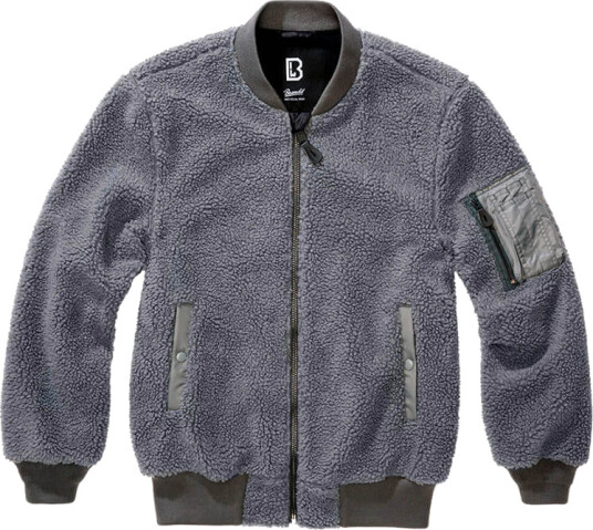 Brandit MA1 Sherpa Bomber Jacket Grå