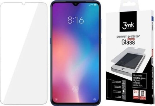 3Mk FlexibleGlass Hybrid Skjermbeskytter for Xiaomi Mi 9T/9T Pro med Ripebestandighet