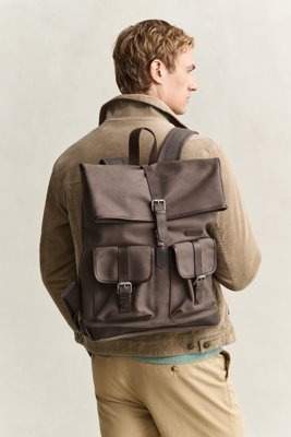 Gant Modern Premium Canvas Backpack Faded Taupe