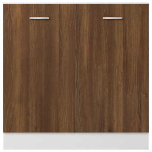 vidaXL Underskap til vask brun eik 80x46x81,5 cm konstruert tre