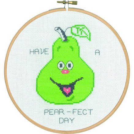 Permin Broderisett Ha en perfekt dag Ø18
