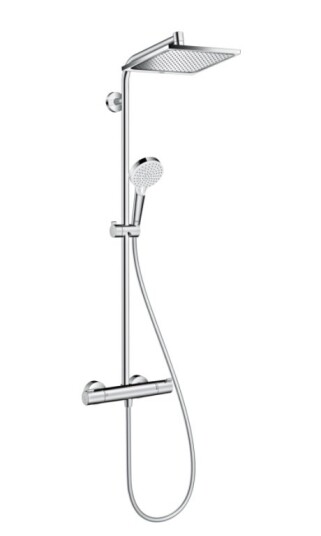 Hansgrohe Crometta E Showerpipe 240 1jet - Takdusjsett med termostat