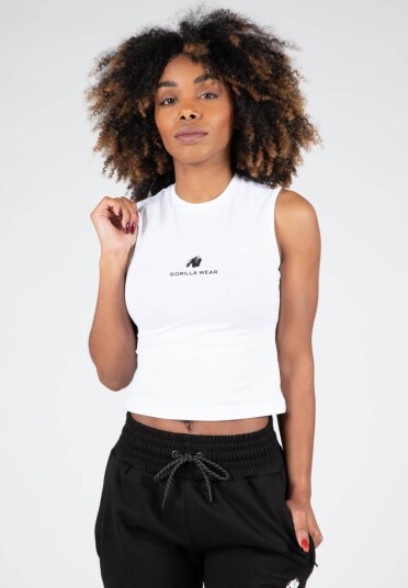 Gorilla Wear Livonia Crop Top White S