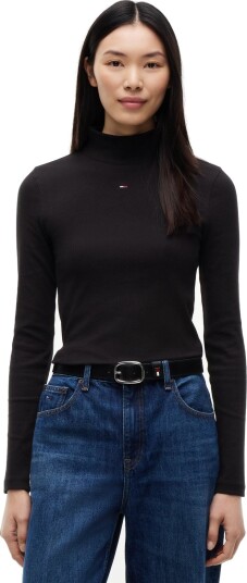Tommy Jeans Tjw Essential Mock Neck Black XXS