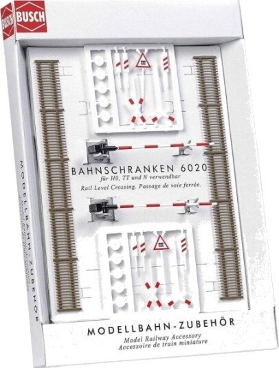 Busch 6020 H0 Jernbaneovergang Byggesett