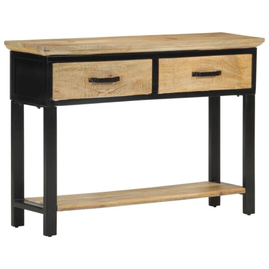 Konsollbord 110x30x75 cm grovt heltre mangotre 8720845740344