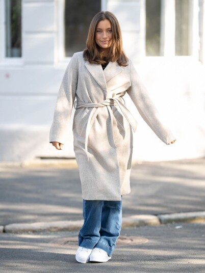 Vero Moda Fortuneaya Long Coat Beige L Vero Moda Fortuneaya Long Coat Beige L