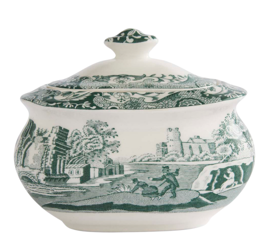 Spode Heritage Green Italian Sukkerskål Grønn Spode Heritage Green Italian Sukkerskål Grønn