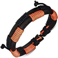 Lær armbånd "Orange" Lær armbånd "Orange"