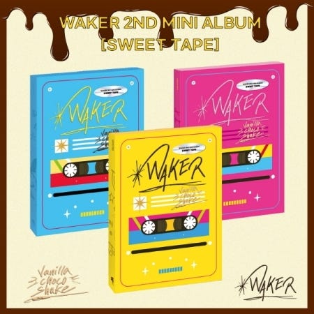 Waker  Sweet Tape  incl. Photocard Film Bookmark Folded Poster + 3 Stickers  CD