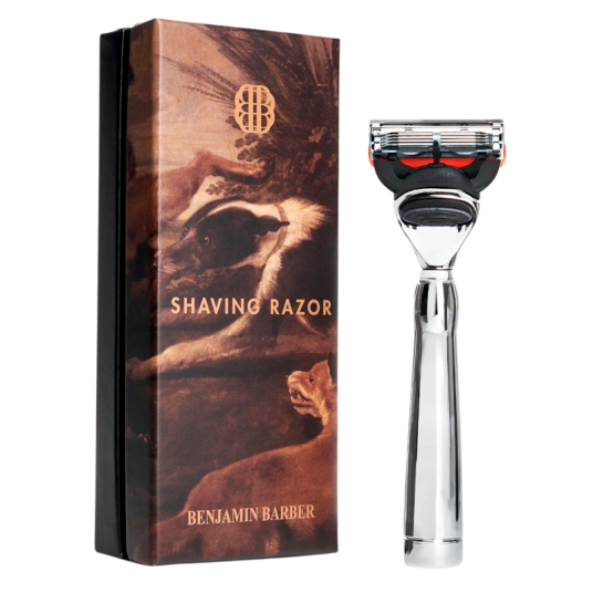 Benjamin Barber Classic Shaving Razor Fusion Chrome 1 stk