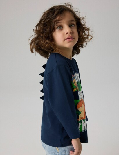 Name It Nmmjik Paw Ls Nreg Top Box Noos Cplgm Navy 104