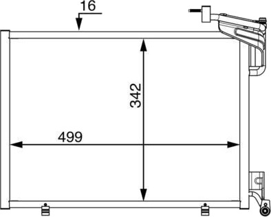 MAHLE AC 21 000S Kondensator, klimaanlegg MAHLE AC 21 000S Kondensator, klimaanlegg