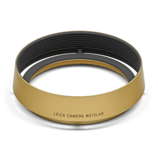 Leica Lens Hood Round Brass For Q3. Blasted finish