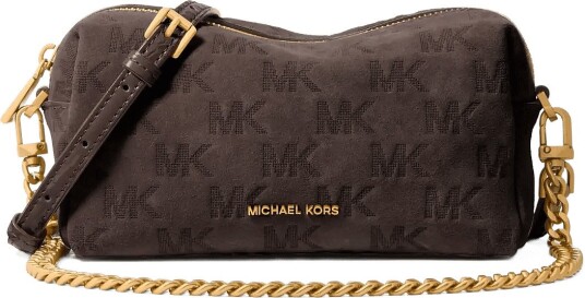 Michael Kors Sm Soft Xbody W Chain CHOCOLATE One Size Michael Kors Sm Soft Xbody W Chain CHOCOLATE One Size