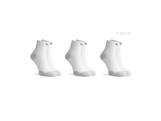 Rogelli Core løpesokker 3 pak hvit/grå Rogelli Core løpesokker 3 pak hvit/grå