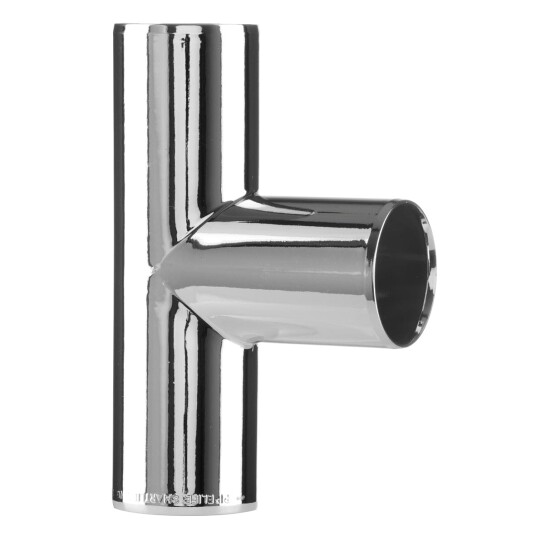 Pipelife Smartline Grenrør 40x40mm 45-90° Krom / 90° Pipelife Smartline Grenrør 40x40mm 45-90° Krom / 90°