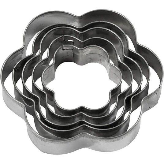 Utstikkerformer Creativ Company Blomst Str 8 cm 5 Stk/1 Pk 782880