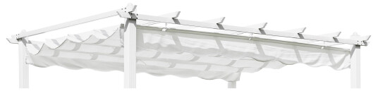 Pergolatak Hillerstorp Skanör 300 x 400 cm Hvit