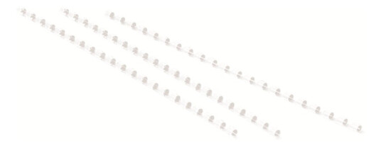 Fellowes Plastic Comb - 45 Mm - 21 Ringer - A4 210 X 297 Mm - 410 Ark - Hvit - 50 Stk Plastbindekam - For Fellowes Galaxy 500 Galaxy E 500 Pulsar 300 Starlet 90