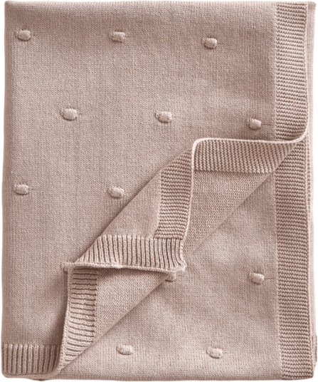 Jack o Juno Bubble strikket babyteppe 80x100 cm Dusty pink Jack o Juno Bubble strikket babyteppe 80x100 cm Dusty pink