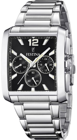 Festina Herreklokke F20635 4 Timeless Sort/Stål Ø38 mm