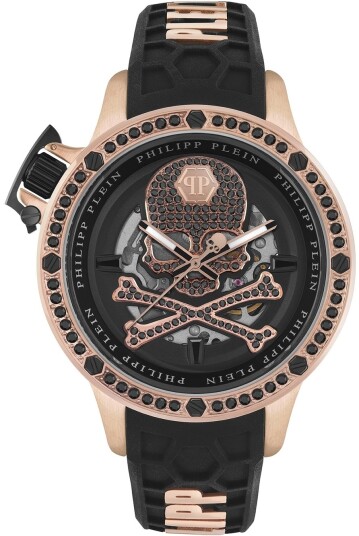 Philipp Plein Herreklokke PWUAA0323 Hyper Sport Sort/Gummi Ø46 mm
