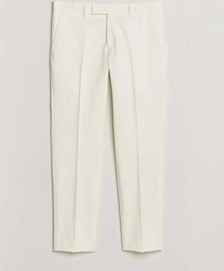Lardini Lyon Cotton Twill Stretch Trousers White