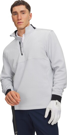 Under Armour Drive Pro Hybrid HZ Grå Golfgenser herre Grå (Halo 014) Medium