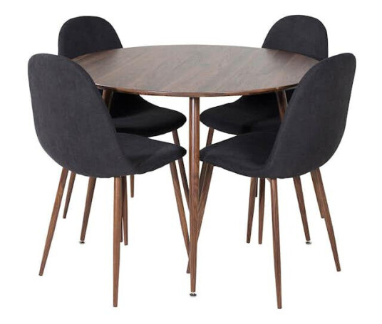 Spisegruppe Venture Home Plake med 4 Pobbie Stoler Polyester Rundt Spisegruppe Venture Home Plake med 4 Pobbie Stoler Polyester Rundt