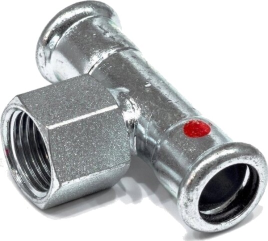 Sanha Overgangs-T Therm C-Stål Med Gw 35-1/2" (124130G3512)