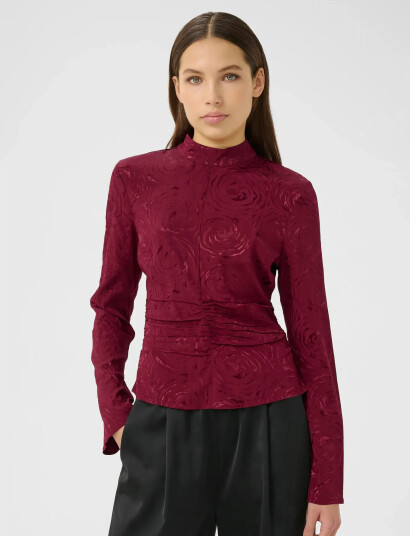 Gestuz Gzrosia Blouse - Burgundy - 34 Gestuz Gzrosia Blouse - Burgundy - 34