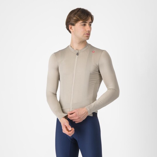 Castelli Espresso LS langermet sykkeltrøye clay/sort herre