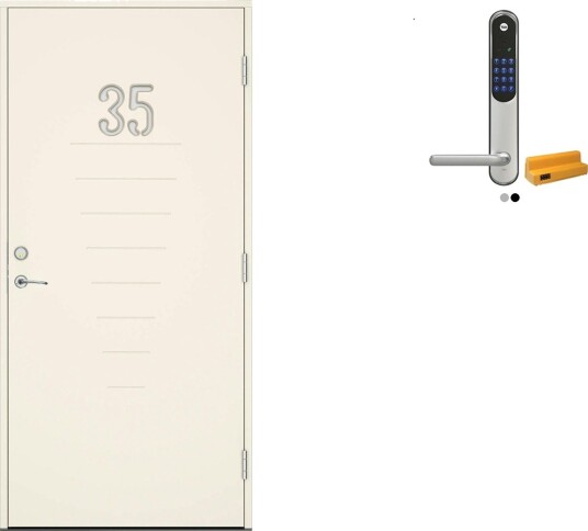 Ytterdør Swedoor Advance-Line Statement Trace med Yale Entrus Ytterdør Swedoor Advance-Line Statement Trace med Yale Entrus