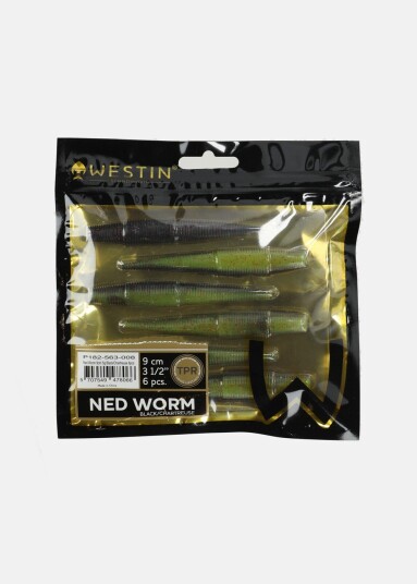 Ned Worm Black/Chartreuse 9  Jigger