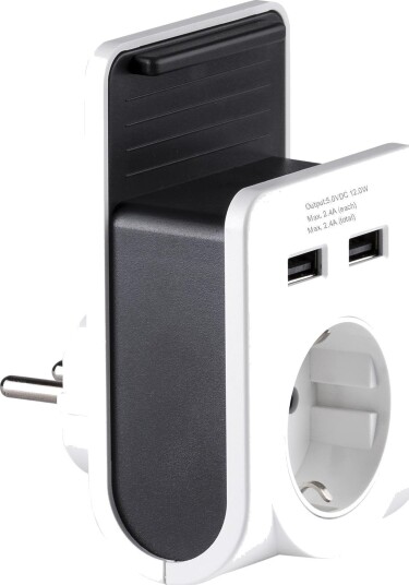 Gelia Ladestasjon 4000060231 1-Veis Og 2 X USB Med Holder