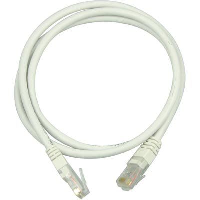 DELTACO U/UTP Cat5e Nettverkskabel 5m Hvit - 100MHz, RJ45