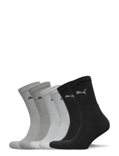 PUMA Puma Unisex Crew Sock 6P Ecom - Grey - 39-42 PUMA Puma Unisex Crew Sock 6P Ecom - Grey - 39-42
