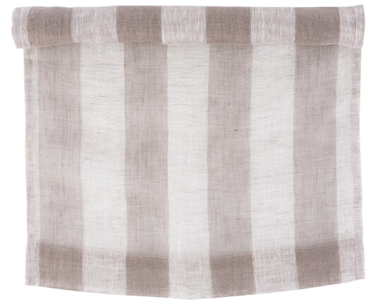 Løper linen linstripet 40x100