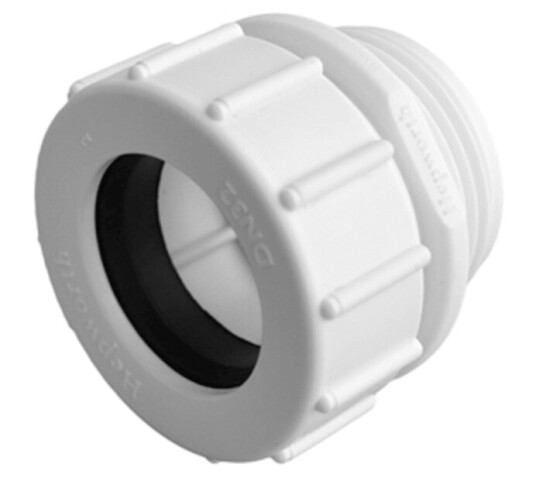 Wavin HepVo 32mm x 1 1/4" Plast Overgang for Avløpsystem