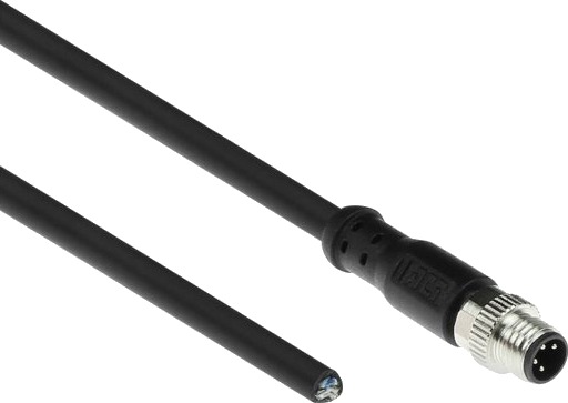 Act Industrial Sensorkabel 5,00 Meter M8a 4 Pins Hann Til Åpen Kabelende Ultraflex Xtreme Tpe Kabel Skjermet Sc3109