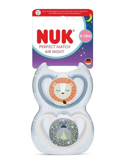 Nuk Perfect Match Air Night Lion Size 6 18 Months Multi/Patterned Nuk Perfect Match Air Night Lion Size 6 18 Months Multi/Patterned