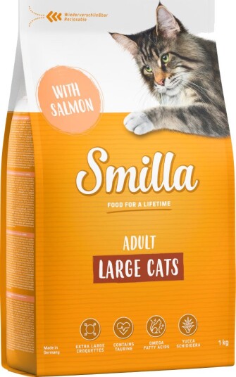 Smilla tørrfôr Adult Large Cats med laks 4 kg