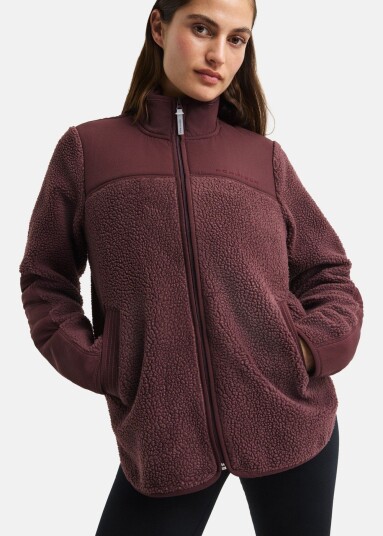 Röhnisch Phoebe Pile Jacket Huckleberry S Fleecetrøyer Röhnisch Phoebe Pile Jacket Huckleberry S Fleecetrøyer