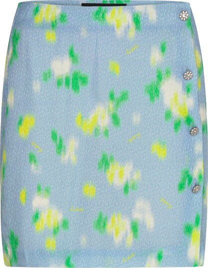 ROTATE Jacquard Mini Skirt Blue 36 ROTATE Jacquard Mini Skirt Blue 36
