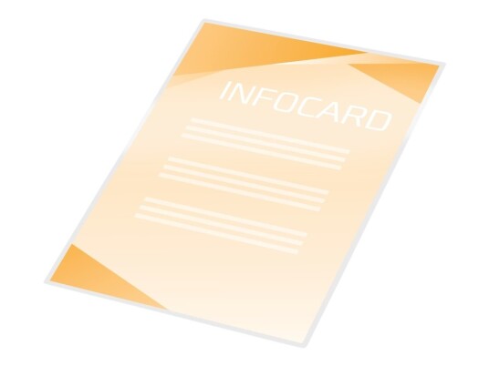 Gbc Laminating Pouch - 100-Pack - Glanset - 111 X 154 Mm - 75 G/M² - Lamineringspunger
